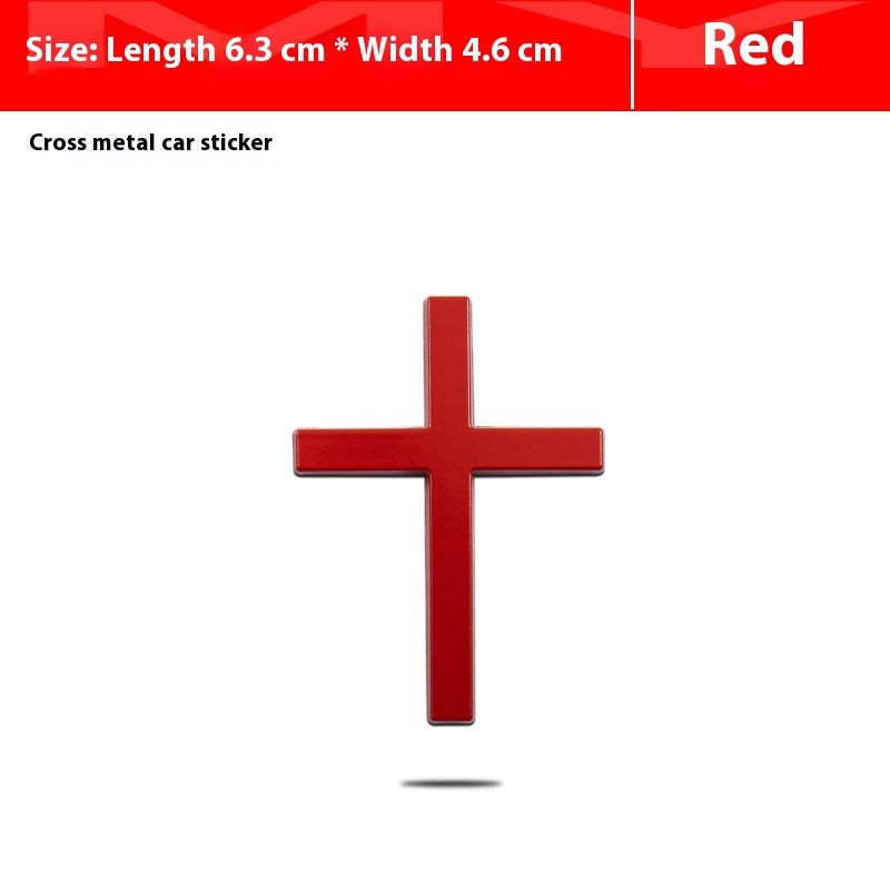 Elevate Your Ride with 3D Cross Bumper Stickers – Durable & Stylish Car Metal Stickers - Veylora