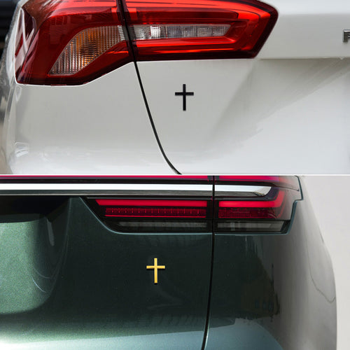 Elevate Your Ride with 3D Cross Bumper Stickers – Durable & Stylish Car Metal Stickers - Veylora