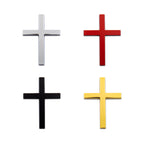 Elevate Your Ride with 3D Cross Bumper Stickers – Durable & Stylish Car Metal Stickers - Veylora