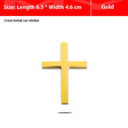 Elevate Your Ride with 3D Cross Bumper Stickers – Durable & Stylish Car Metal Stickers - Veylora